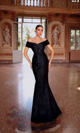 Alyce Paris 27733 Off Shoulder Jacquard Gown
