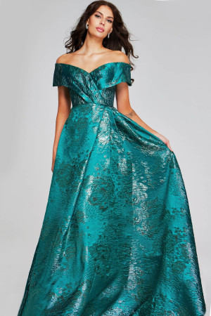 Jovani 40296 Off Shoulder A-Line Gown