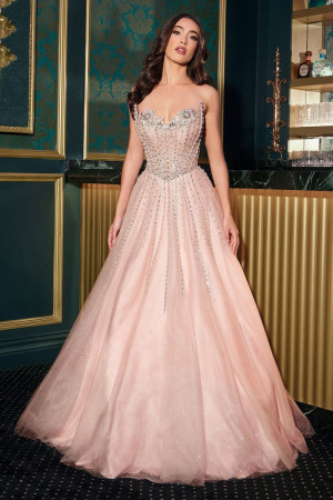 Ladivine CDS541 Beaded Ball Gown