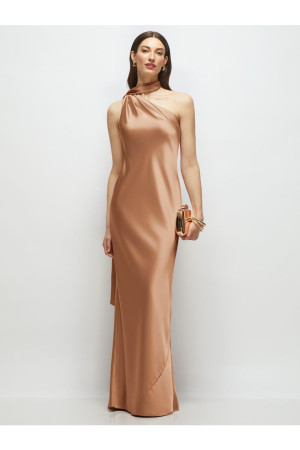 After Six 6911 Rebecca Bridesmaid Gown One Shoulder with Scarf