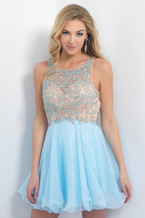 Blush 10057 Sweet Chiffon Short Dress