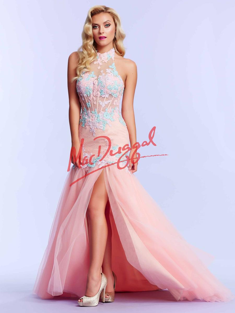 French Novelty: Mac Duggal 10057M Unique Prom Dress