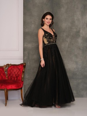 Dave and Johnny 10246W Floral Plus Size Prom Dress