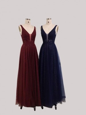 Dave and Johnny 10406 Open V Back Prom Dress