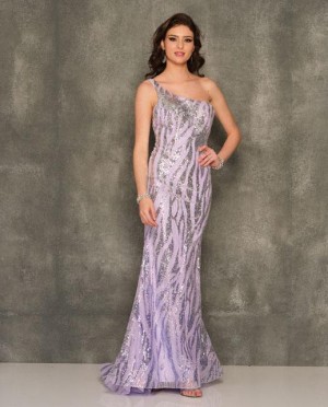 Dave and Johnny 10723 One Shoulder Prom Dress