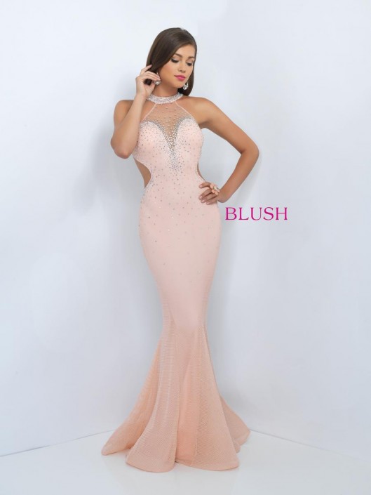 Blush 11006 Y Mermaid Prom Dress French Novelty Blush 11006 Y Mermaid Prom Dress