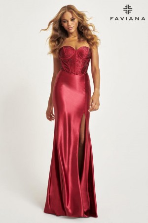 Faviana 11006 Corset Bodice Prom Dress