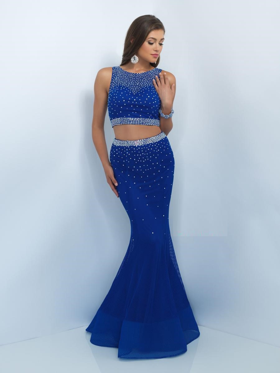 Blush 11033 Fit and Flare 2pc Prom Dress French Novelty