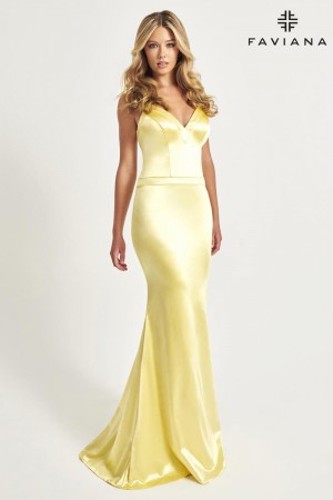 Faviana 11052 Low Open Back Prom Dress
