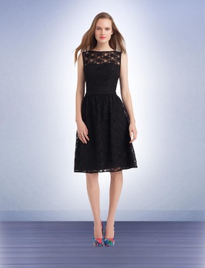 Bill Levkoff 1109 Short Lace Bridesmaid Dress