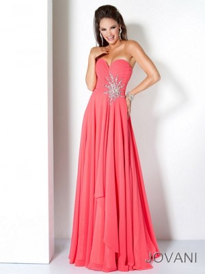 Jovani 110967 Ruched Jeweled Formal Dress