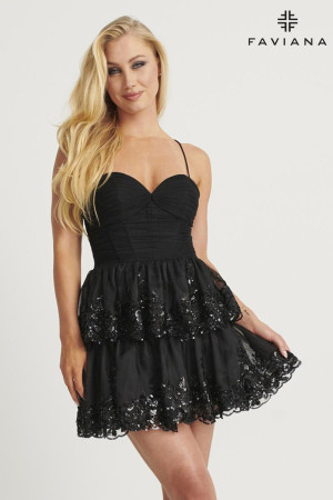 Faviana Short Party Dresses