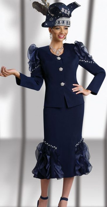 navy church dress