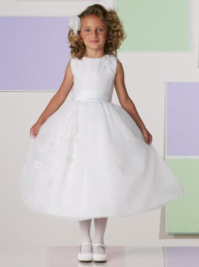 white dress for girl first communion