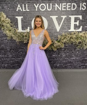 Dave and Johnny 11137 Sparkling Sheer Top Prom Dress