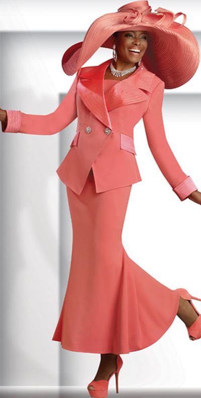 coral women's dress suits