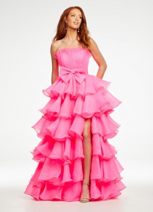 Ashley Lauren 11155 Ruched Top Ruffle Ball Gown