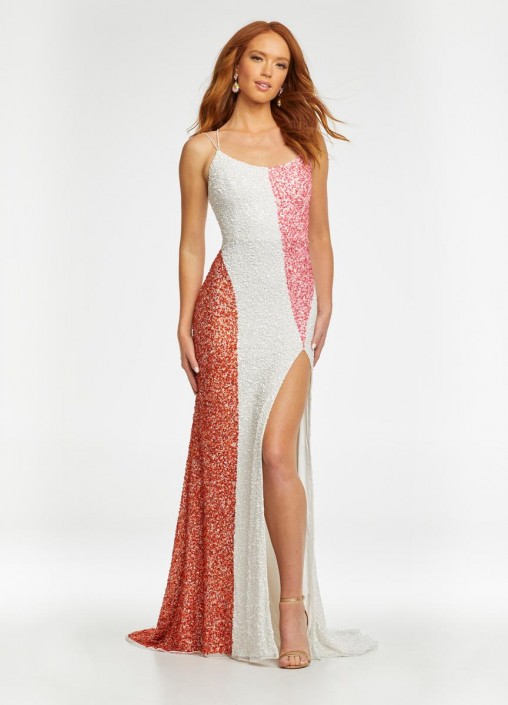 Color block prom dress 2025