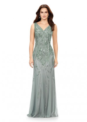 Ashley Lauren 11204 Classic Fitted Beaded Gown