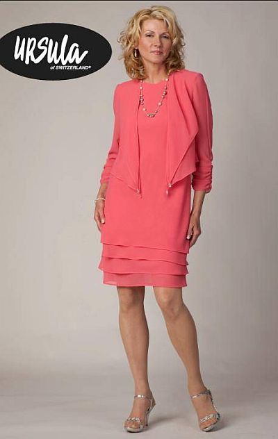 Plus Size Chiffon Short Cocktail Dress