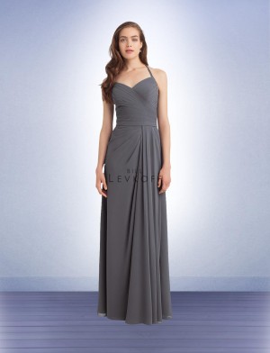 Bill Levkoff 1127 Spaghetti Strap Halter Bridesmaid Gown