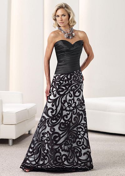 drop waist formal dress