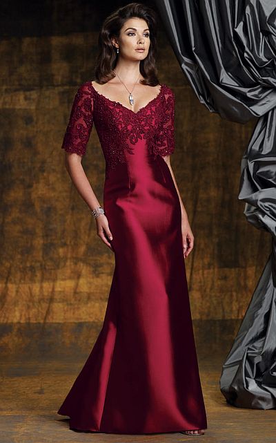 red mother of the bride