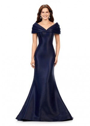Ashley Lauren 11300 Off Shoulder Mermaid Dress