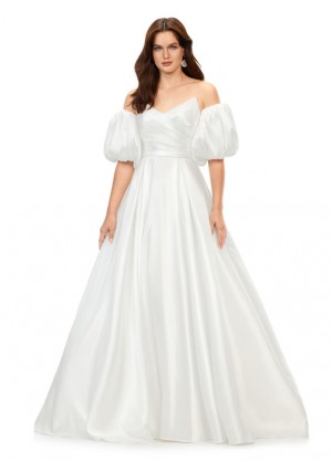 Ashley Lauren 11323 Detachable Sleeve Ball Gown
