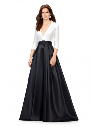 Ashley Lauren 11326 Stunning Satin Ball Gown