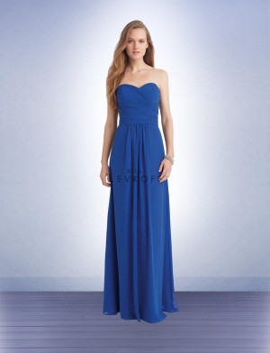 Bill Levkoff 1133 Chiffon Bridesmaid Gown with Train