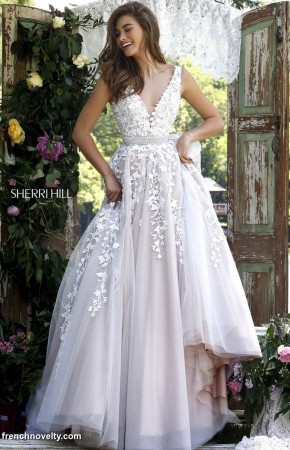 Sherri Hill 11335 Prom Gown with Vine Design