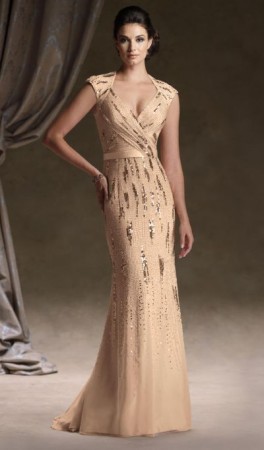 Ivonne D 113D09 Queen Anne Formal Dress with Sequins