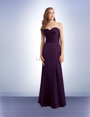 Bill Levkoff 1140 Satin Trumpet Bridesmaid Gown
