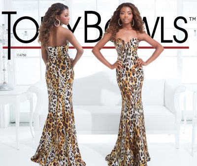 formal animal print dresses