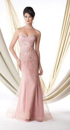 Ivonne D 114D31 Illusion Mermaid Gown with Shawl