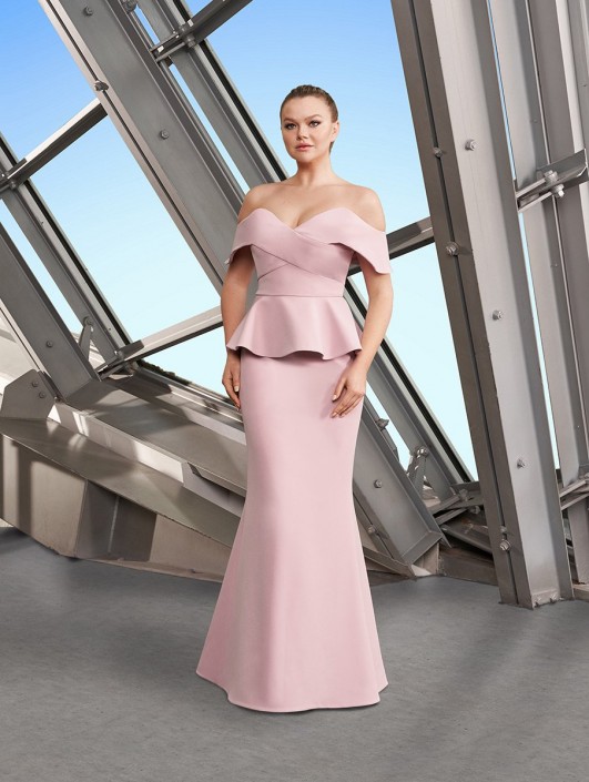 off the shoulder peplum dress