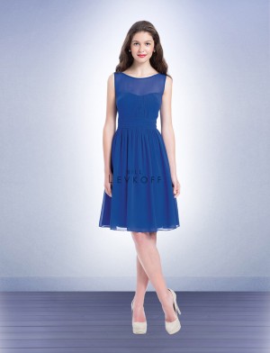 Bill Levkoff 1154 V Back Short Bridesmaid Dress