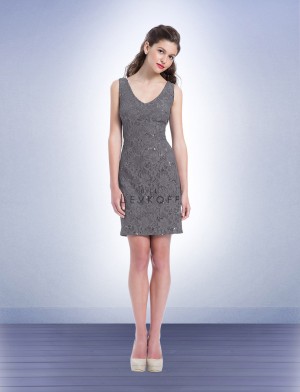 Bill Levkoff 1158 Sequin Lace Short Bridesmaid Dress
