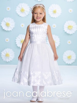 Size 7 Ivory Joan Calabrese 116386 Flower Girls Dress with Pearls