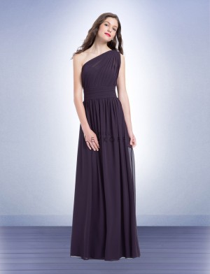 Bill Levkoff 1164 One Shoulder Chiffon Bridesmaid Gown