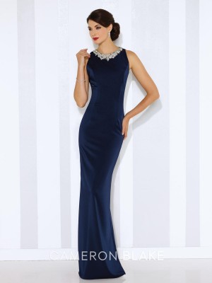 Cameron Blake 116659 Jewel Neck Formal Gown