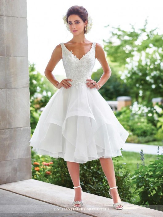knee length casual wedding dresses