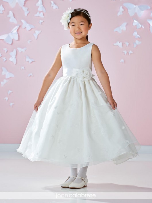 French Novelty Joan Calabrese 117358 Flower Girls Lace Organza Dress