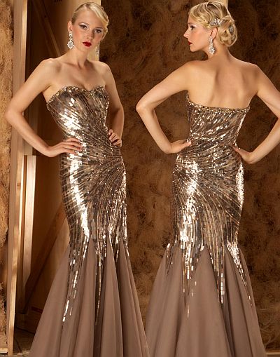 Mocha Evening Dress