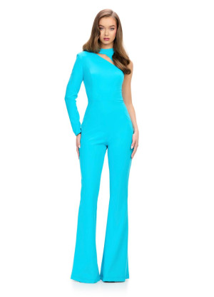 Ashley Lauren 11764 One Long Sleeve Jumpsuit