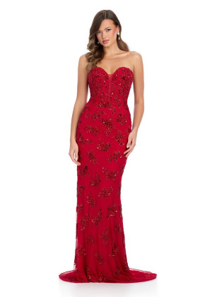 Ashley Lauren 11818 Elegant Beaded Evening Dress