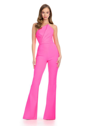 Ashley Lauren 11835 Asymmetric Top Prom Jumpsuit