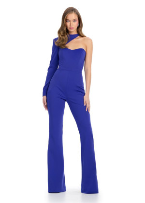Ashley Lauren 11839 One Long Sleeve Prom Jumpsuit