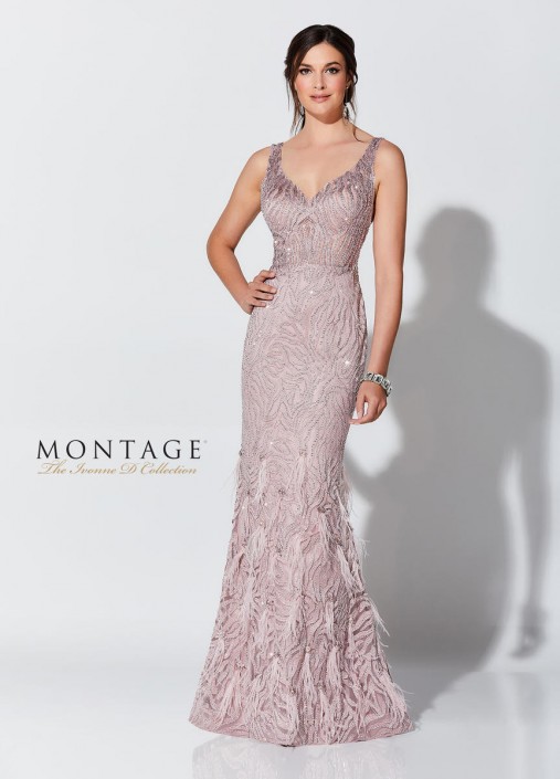 mother of the bride feather dress